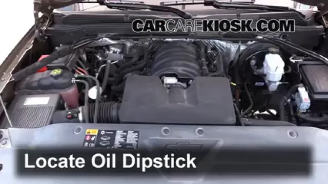 2015 Chevrolet Silverado 1500 LT 4.3L V6 FlexFuel Extended Cab Pickup Huile Vérifier le niveau de l'huile